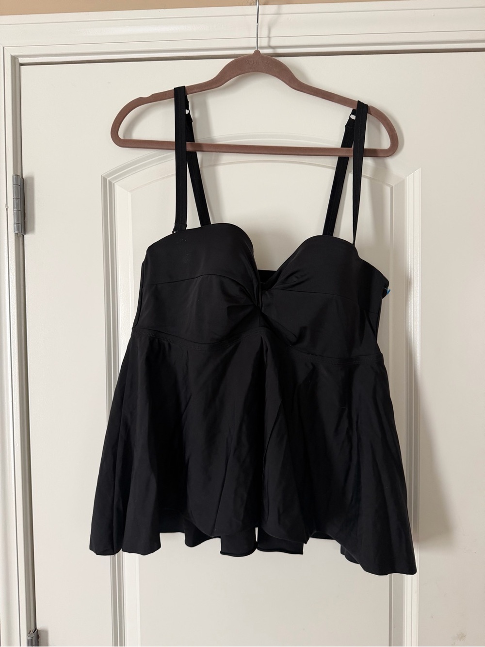 torrid Black Twist-Front Tankini Top
